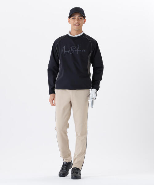 セール】【new balance golf】ロゴグレンチェック柄 ストレッチ 長袖