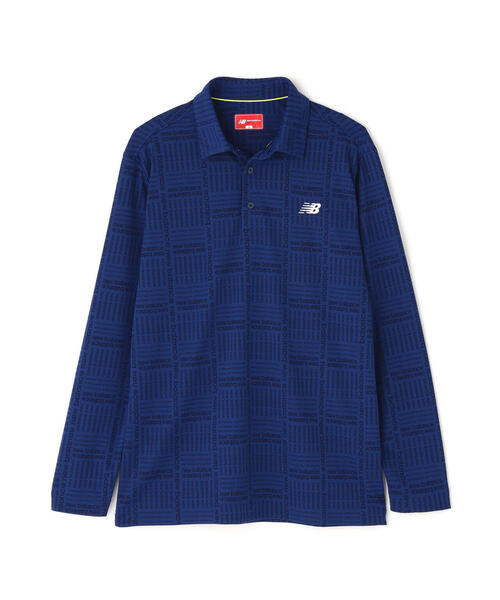 New Balance Golf(ニューバランスゴルフ)の「【new balance golf】ロゴグレンチェック柄 ストレッチ 長袖 カラーシャツ (MENS)(その他トップス・メンズ・ホワイト/ネイビー/ブラック・MEDIUM/LARGE/X-LARGE)」の5枚目の写真