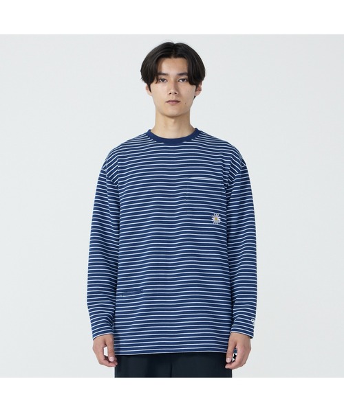 hummel（ヒュンメル）の「hummel/ヒュンメル HMP ﾅｶﾞｿﾃﾞﾎﾞｰﾀﾞｰTｼｬﾂ（Tシャツ/カットソー・メンズ・グレー/ネイビー/ラベンダー・S/M/L/XL）」の5枚目の写真