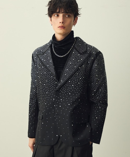 Shoowtime（ショウタイム）の「Rhinestone Tailored Jacket / ライン