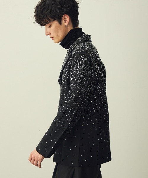 セール】Rhinestone Tailored Jacket / ラインストーンテーラード