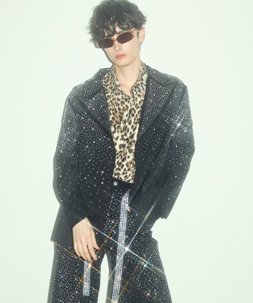セール】Rhinestone Tailored Jacket / ラインストーンテーラード
