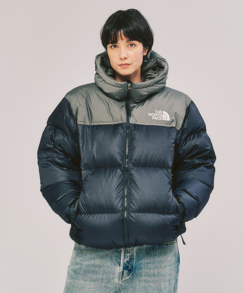 THE NORTH FACE（ザノースフェイス）の「THE NORTH FACE / ザ ノースフェイス Nuptse Hoodie（ダウンジャケット/コート・メンズ・チャコールグレー/ブラック・X-LARGE/LARGE/MEDIUM）」の8枚目の写真