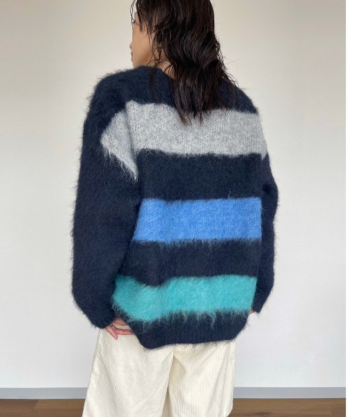 AMAIL(アマイル)の「Fuzzy Cardigan(カーディガン/ボレロ・レディース・ブルー・FREE)」の7枚目の写真