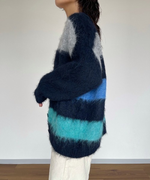 AMAIL(アマイル)の「Fuzzy Cardigan(カーディガン/ボレロ・レディース・ブルー・FREE)」の8枚目の写真