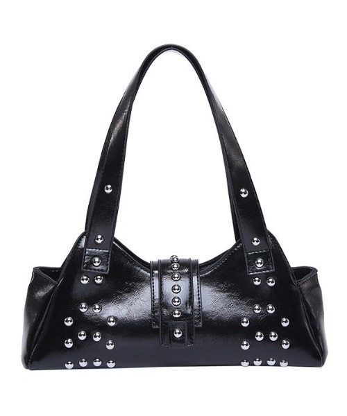 .KOM(ドットコム)の「A'GEM/9 × .kom 『.KOM/ドットケーオーエム』 Patent Stud Handbag/エナメル スタッズハンドバッグ(ハンドバッグ・レディース・レッド/ホワイト/ブラック・FREE)」の21枚目の写真