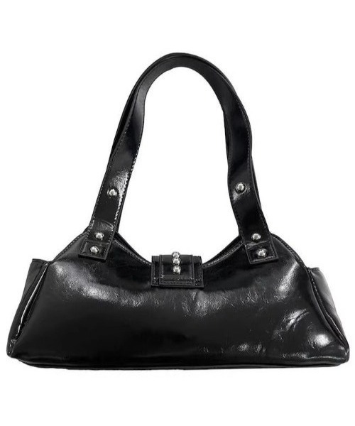 .KOM(ドットコム)の「A'GEM/9 × .kom 『.KOM/ドットケーオーエム』 Patent Stud Handbag/エナメル スタッズハンドバッグ(ハンドバッグ・レディース・レッド/ホワイト/ブラック・FREE)」の22枚目の写真