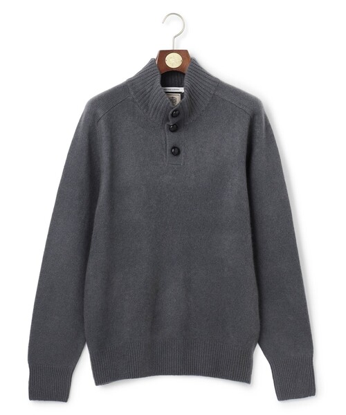 J.PRESS(ジェイプレス)の「【カシミア100%使用】カシミヤリブモックネック ニット(ニット/セーター・メンズ・グレー系/ブラウン系・MEDIUM/LARGE/X-LARGE)」の6枚目の写真