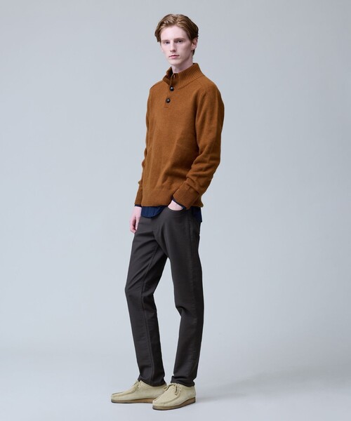 J.PRESS(ジェイプレス)の「【カシミア100%使用】カシミヤリブモックネック ニット(ニット/セーター・メンズ・グレー系/ブラウン系・MEDIUM/LARGE/X-LARGE)」の9枚目の写真