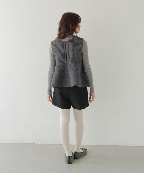 CLEIO（クレイオ）の「【CLEIO】 前後2WAYネップ混リブニットビスチェ FRONT AND BACK 2-WAY NEP BLEND RIBBED KNIT BUSTIER/986-14605（ニット/セーター・レディース・アイボリー/グレー・FREE）」の16枚目の写真