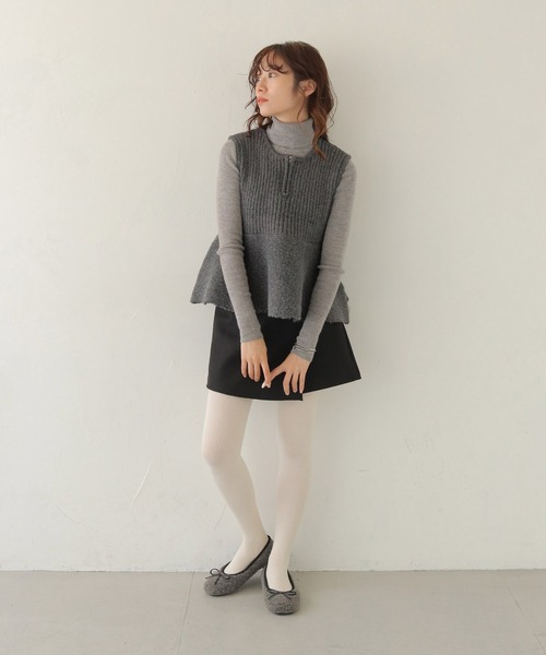 CLEIO（クレイオ）の「【CLEIO】 前後2WAYネップ混リブニットビスチェ FRONT AND BACK 2-WAY NEP BLEND RIBBED KNIT BUSTIER/986-14605（ニット/セーター・レディース・アイボリー/グレー・FREE）」の18枚目の写真