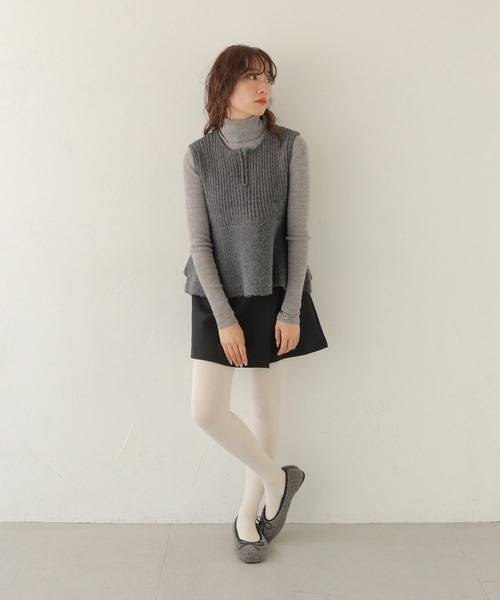 CLEIO（クレイオ）の「【CLEIO】 前後2WAYネップ混リブニットビスチェ FRONT AND BACK 2-WAY NEP BLEND RIBBED KNIT BUSTIER/986-14605（ニット/セーター・レディース・アイボリー/グレー・FREE）」の22枚目の写真