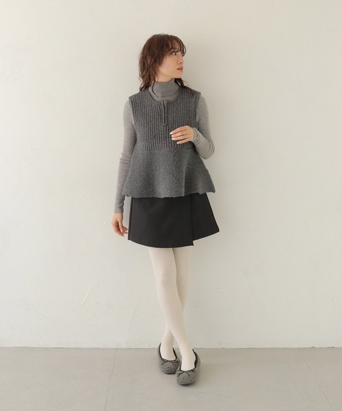 CLEIO（クレイオ）の「【CLEIO】 前後2WAYネップ混リブニットビスチェ FRONT AND BACK 2-WAY NEP BLEND RIBBED KNIT BUSTIER/986-14605（ニット/セーター・レディース・アイボリー/グレー・FREE）」の19枚目の写真
