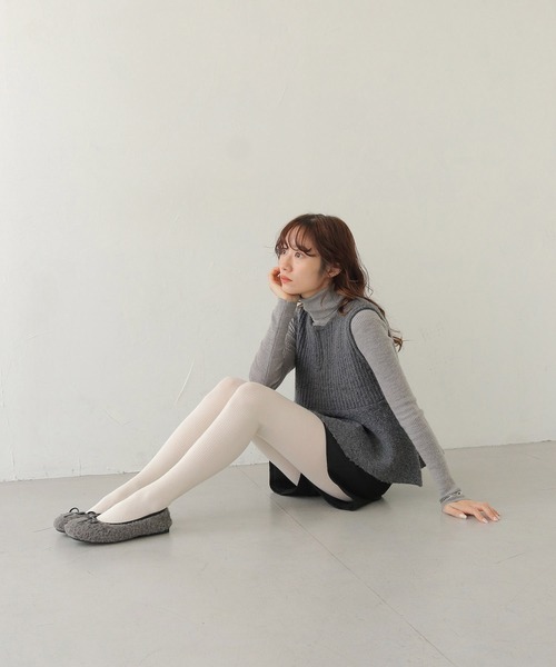 CLEIO（クレイオ）の「【CLEIO】 前後2WAYネップ混リブニットビスチェ FRONT AND BACK 2-WAY NEP BLEND RIBBED KNIT BUSTIER/986-14605（ニット/セーター・レディース・アイボリー/グレー・FREE）」の14枚目の写真