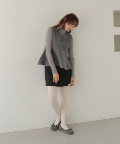 CLEIO（クレイオ）の「【CLEIO】 前後2WAYネップ混リブニットビスチェ FRONT AND BACK 2-WAY NEP BLEND RIBBED KNIT BUSTIER/986-14605（ニット/セーター・レディース・アイボリー/グレー・FREE）」の20枚目の写真