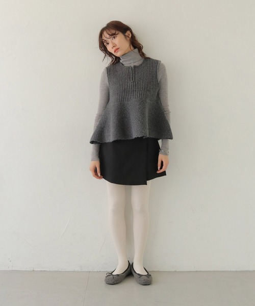 CLEIO（クレイオ）の「【CLEIO】 前後2WAYネップ混リブニットビスチェ FRONT AND BACK 2-WAY NEP BLEND RIBBED KNIT BUSTIER/986-14605（ニット/セーター・レディース・アイボリー/グレー・FREE）」の21枚目の写真