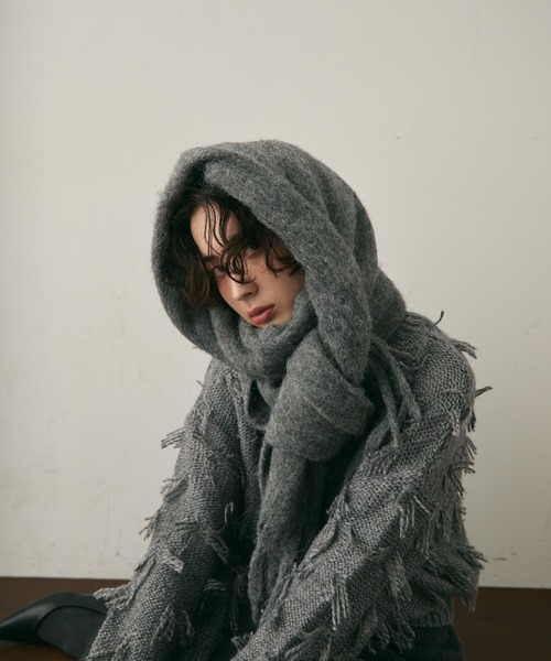 ウール混シャギーマフラー（ストール/ショール）｜Trish（トリッシュ