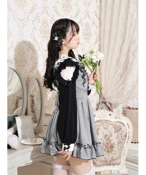 NOEMIE(ノエミー)の「バックレースアップドレッシージャンパースカート(ジャンパースカート・レディース・ブラック/ピンク/A・M)」の17枚目の写真