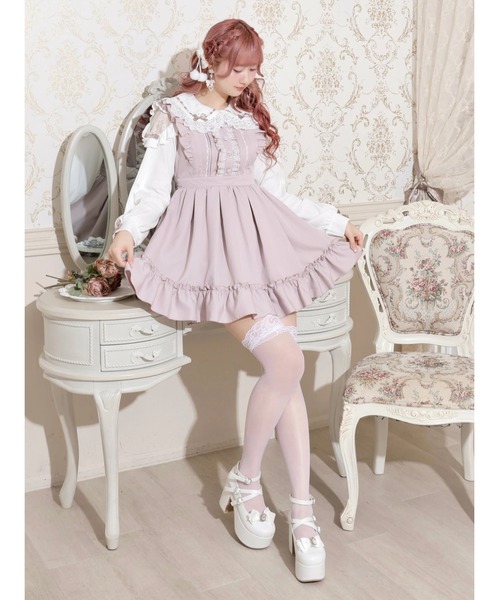 NOEMIE(ノエミー)の「バックレースアップドレッシージャンパースカート(ジャンパースカート・レディース・ブラック/ピンク/A・M)」の18枚目の写真