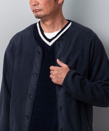 BAYBLO（ベイブロ）の「(SA) 無地 フリース ノーカラージャケット（ノーカラージャケット）」