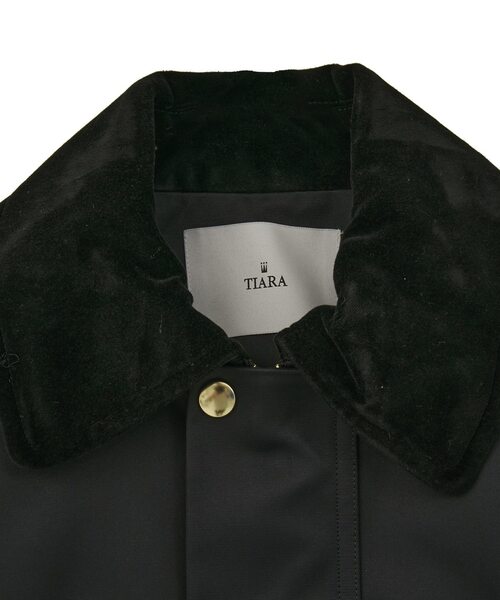 Tiara(ティアラ)の「ショートレングスジャケット(ブルゾン・レディース・キャメル/ブラック・FREE)」の9枚目の写真