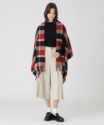 BLUE LABEL CRESTBRIDGE | クレストブリッジチェックフード付きストール(マフラー)