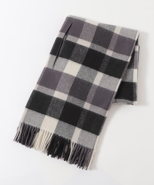 クレストブリッジチェックフード付きストール（マフラー）｜BLUE LABEL