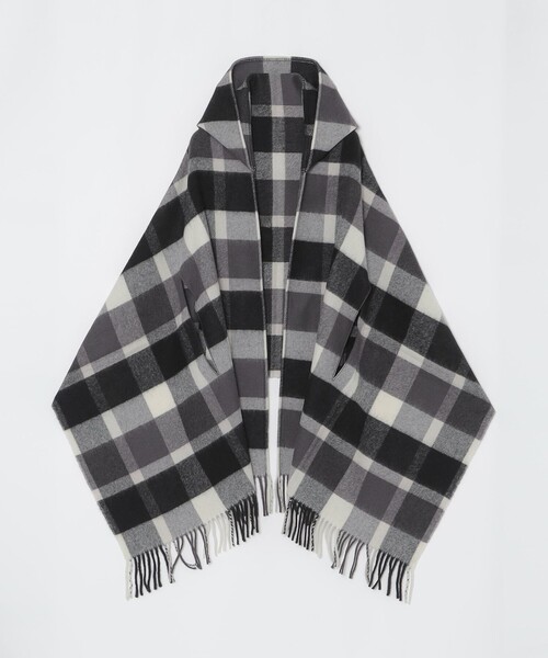 クレストブリッジチェックフード付きストール（マフラー）｜BLUE LABEL