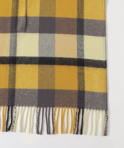 クレストブリッジチェックフード付きストール（マフラー）｜BLUE LABEL