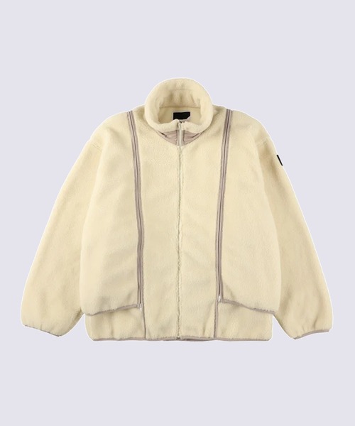 PHINGERIN(フィンガリン)の「【PHINGERIN/フィンガリン】NOREN BOA FLEECE JACKET(ブルゾン・メンズ・ブラック/アイボリー/ピンク・L/M)」の3枚目の写真