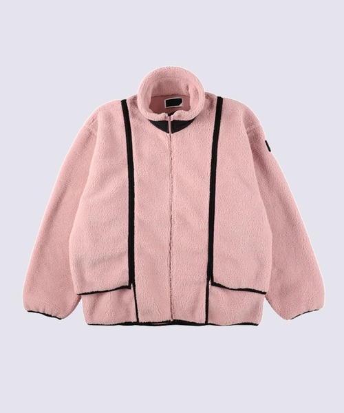 PHINGERIN(フィンガリン)の「【PHINGERIN/フィンガリン】NOREN BOA FLEECE JACKET(ブルゾン・メンズ・ブラック/アイボリー/ピンク・L/M)」の10枚目の写真