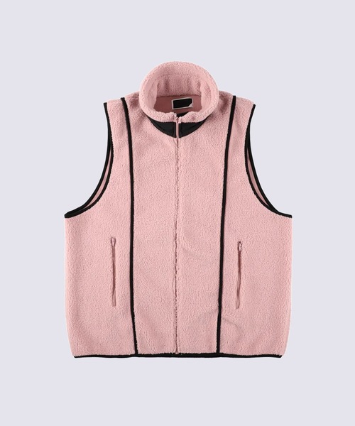 PHINGERIN(フィンガリン)の「【PHINGERIN/フィンガリン】NOREN BOA FLEECE JACKET(ブルゾン・メンズ・ブラック/アイボリー/ピンク・L/M)」の9枚目の写真