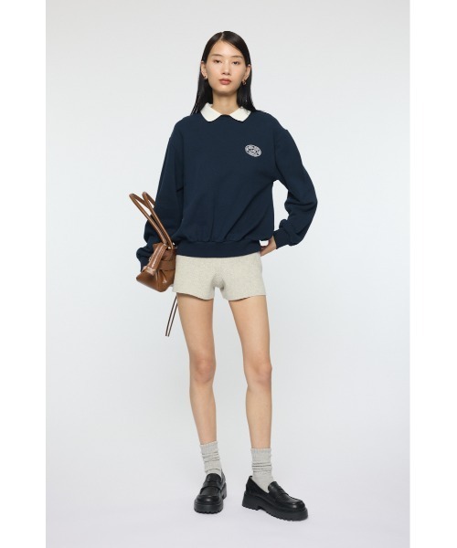 MOUSSY(マウジー)の「ONE POINT プルオーバー(スウェット・レディース・マジェンタ/杢グレー/ネイビー・FREE)」の8枚目の写真