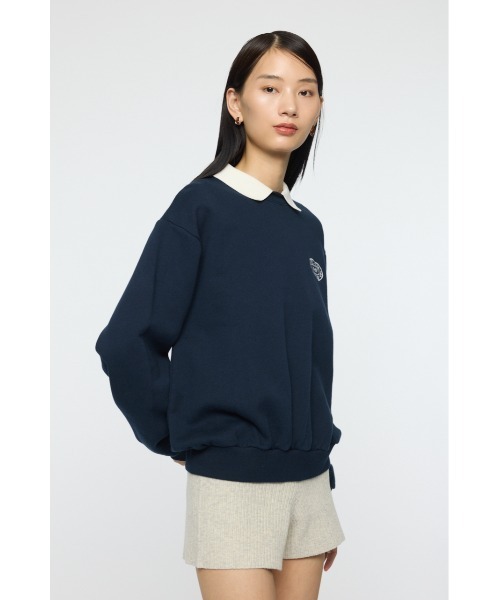 MOUSSY(マウジー)の「ONE POINT プルオーバー(スウェット・レディース・マジェンタ/杢グレー/ネイビー・FREE)」の10枚目の写真