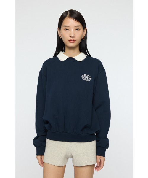 MOUSSY(マウジー)の「ONE POINT プルオーバー(スウェット・レディース・マジェンタ/杢グレー/ネイビー・FREE)」の11枚目の写真