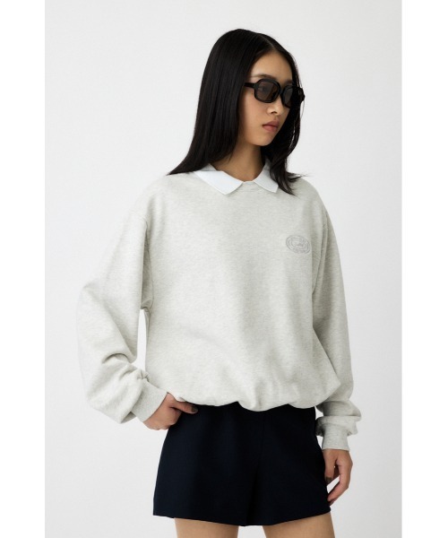 MOUSSY(マウジー)の「ONE POINT プルオーバー(スウェット・レディース・マジェンタ/杢グレー/ネイビー・FREE)」の16枚目の写真