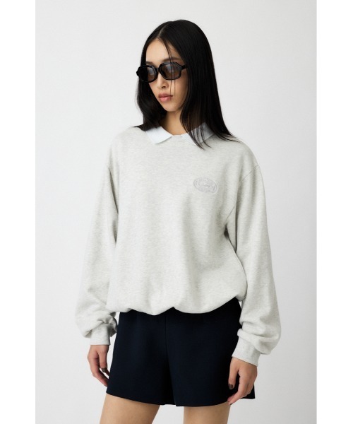 MOUSSY(マウジー)の「ONE POINT プルオーバー(スウェット・レディース・マジェンタ/杢グレー/ネイビー・FREE)」の17枚目の写真