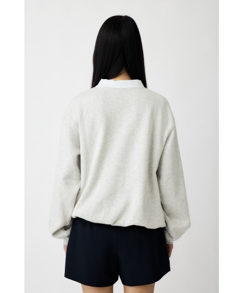 一点のみ、早い者勝ちです！！MOUSSYリニューアル限定スウェット♡ホワイト スプレー柄スウェットトップス｜MEN｜251IAT90-1281｜AZUL BY MOUSSY
