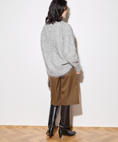 journal standard L'essage（ジャーナルスタンダードレサージュ）の「アルパカMIXスパンコールプルオーバー（ニット/セーター・レディース・グレー/ブラウン/ネイビー・FREE）」の13枚目の写真