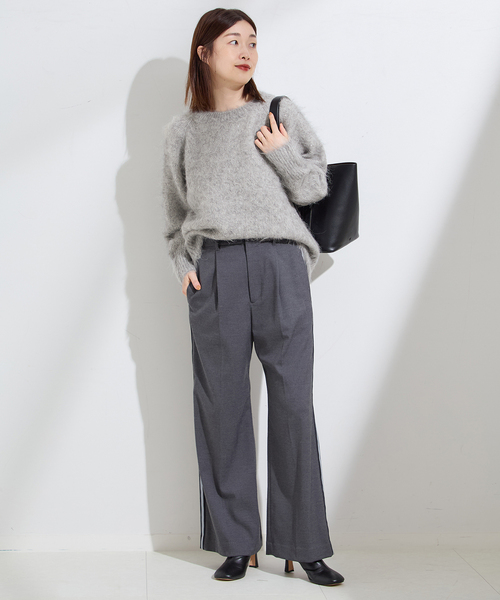 journal standard L'essage（ジャーナルスタンダードレサージュ）の「アルパカMIXスパンコールプルオーバー（ニット/セーター・レディース・グレー/ブラウン/ネイビー・FREE）」の17枚目の写真