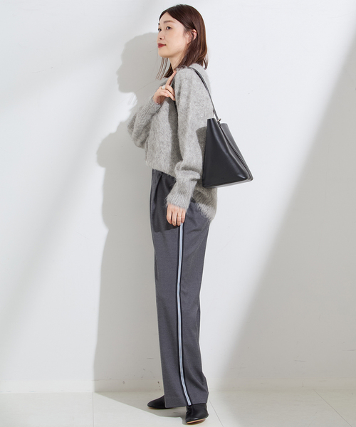 journal standard L'essage（ジャーナルスタンダードレサージュ）の「アルパカMIXスパンコールプルオーバー（ニット/セーター・レディース・グレー/ブラウン/ネイビー・FREE）」の18枚目の写真