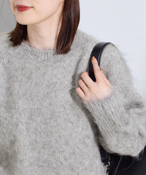 アルパカMIXスパンコールプルオーバー（ニット/セーター）｜journal