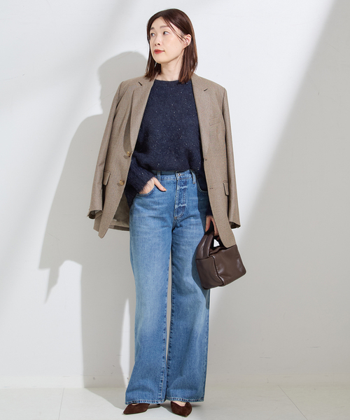 journal standard L'essage（ジャーナルスタンダードレサージュ）の「アルパカMIXスパンコールプルオーバー（ニット/セーター・レディース・グレー/ブラウン/ネイビー・FREE）」の22枚目の写真