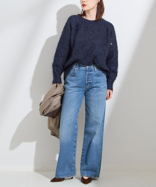 セール】アルパカMIXスパンコールプルオーバー（ニット/セーター