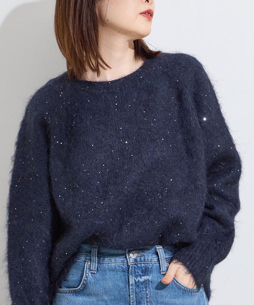 journal standard L'essage MIX スパンコールニット journal standard L'essage MIX スパンコールニット - メルカリ