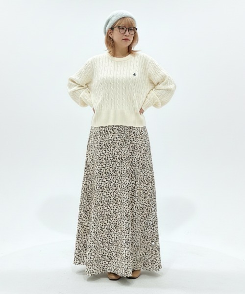 Right-on(ライトオン)の「BEVERLY HILLS POLO CLUB(ビバリーヒルズポロクラブ)【レディース】ケーブルセーター(ニット/セーター・レディース・ネイビー/レッド/オフホワイト・L/M)」の16枚目の写真