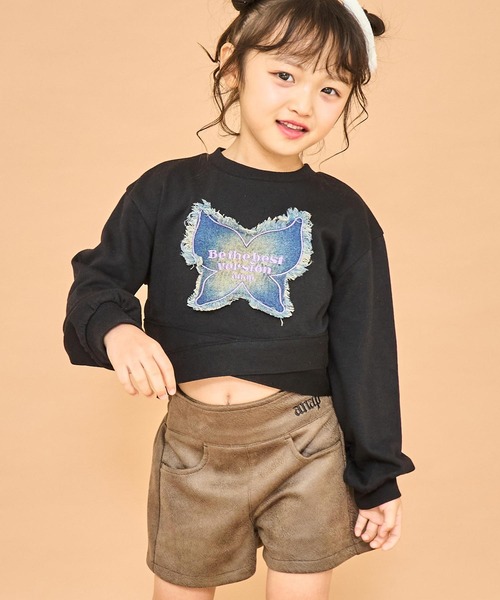 ANAP kids（アナップキッズ）の「フェイクレザー ショートパンツ（その他パンツ・キッズ・ブラウン/ブラック・110/120/130）」の7枚目の写真