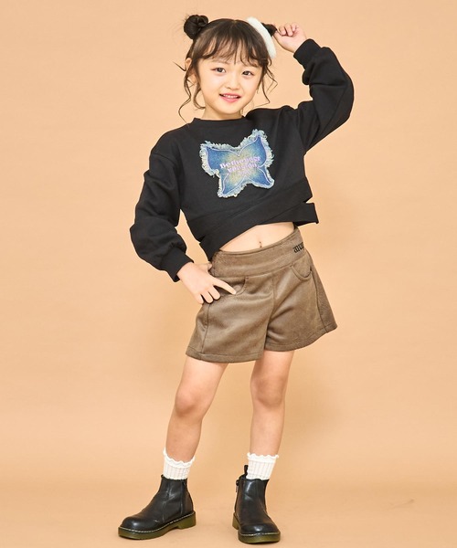 ANAP kids（アナップキッズ）の「フェイクレザー ショートパンツ（その他パンツ・キッズ・ブラウン/ブラック・110/120/130）」の8枚目の写真