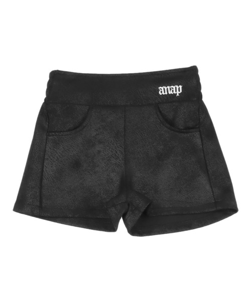 ANAP kids（アナップキッズ）の「フェイクレザー ショートパンツ（その他パンツ・キッズ・ブラウン/ブラック・110/120/130）」の10枚目の写真