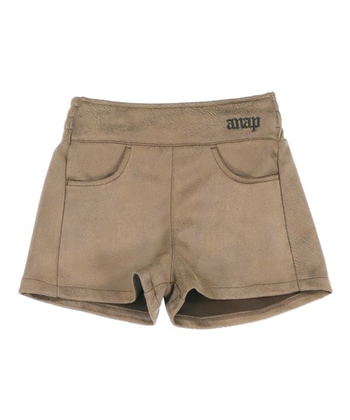 ANAP kids（アナップキッズ）の「フェイクレザー ショートパンツ（その他パンツ・キッズ・ブラウン/ブラック・110/120/130）」の11枚目の写真